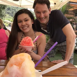 lychee, lilikoi, li hing, strawberry, pineapple, and mango