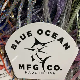 They carry Blue Ocean MFG skirts for fishing lures