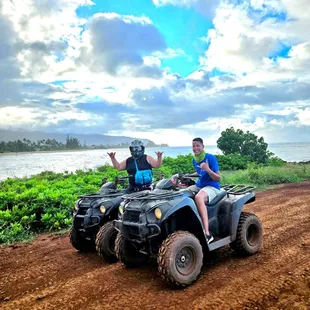 The ATV track and beach.