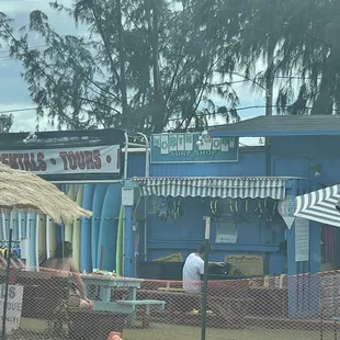 This is the shop (across from shark cove)