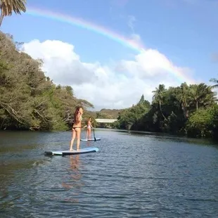 Their guided SUP tour in Anahulu river was super fun. We never see so much honu (turtles) in our life until this either