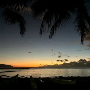 The last bit of sunset at our SUP lesson with Slade