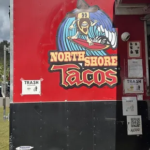 a red food truck