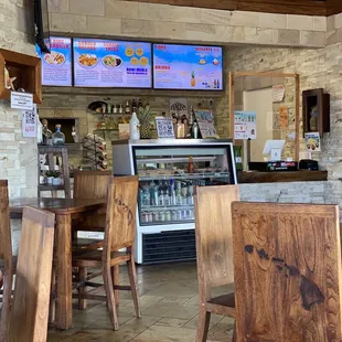 the inside of the restaurant