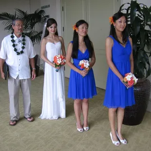 Bouquets and lei by Liz