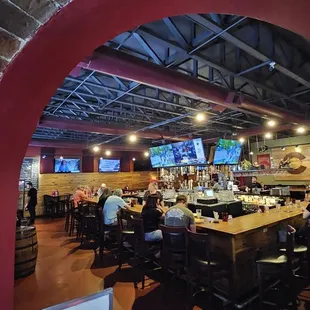 Bar area and some food tables