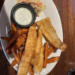 Fish and Sweet potato fries