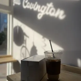 a cup of coffee on a table