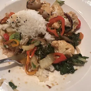 Cauliflower stir fry