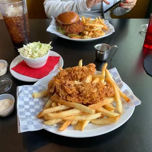 Chicken strip lunch