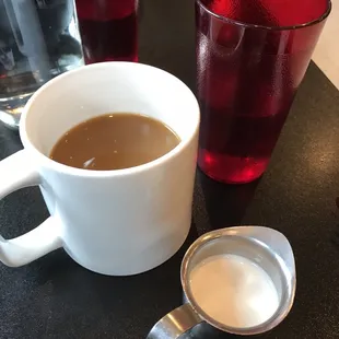 Coffee and cream