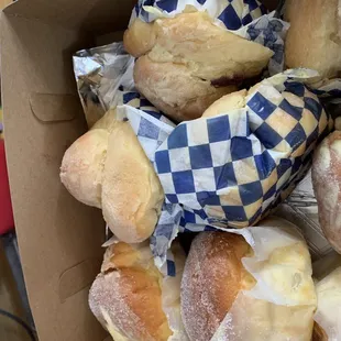 a box of buns