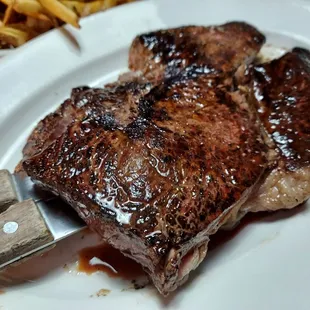 a steak and fries