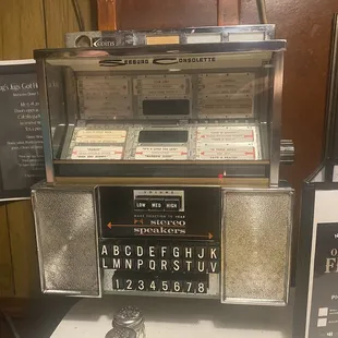 Old fashioned juke box!