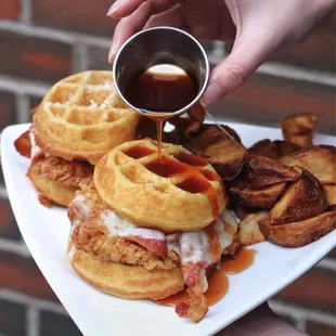 Chicken and Waffle Sliders