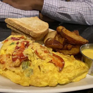 D LOBSTER & ASPARAGUS OMELET