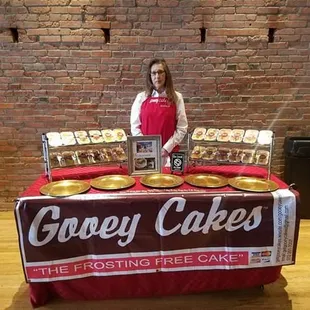 Gooey Cakes. The cake with the "GOURMET FILLING" Instead of frosting.