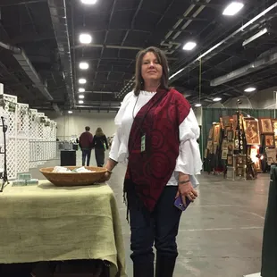 Attendee at using festival