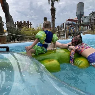 Fun floats in the lazy river
