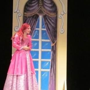 Little Mermaid, Jr. 2014, Sierra Flad as Ariel all dressed up to see the Prince