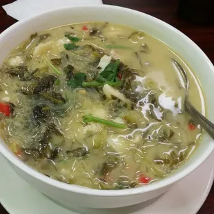 Pickled vegetable w fish