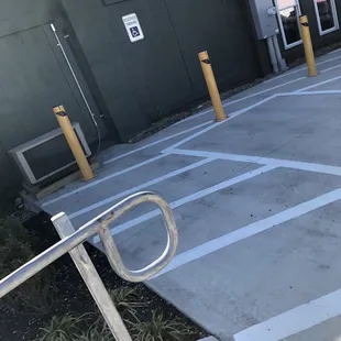 Accessible parking spots are paved - great!!