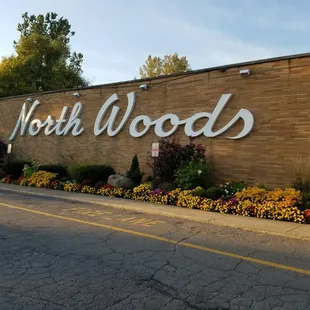 Beautiful autumn landscaping at North Woods!