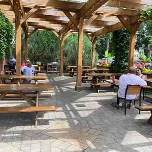 Outdoor patio seating