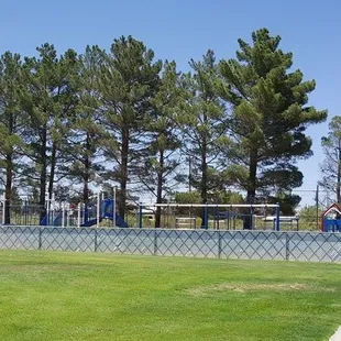 Securely fenced in play area