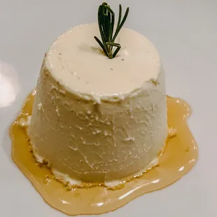 Rosemary honey panna cotta