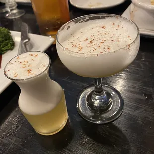 My whiskey sour was legit, and came with a little friend!