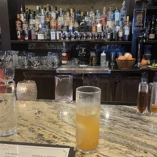 Sweet potato and rum cocktail