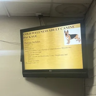 Canine wellness package