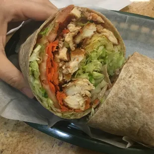 Buffalo chicken wrap