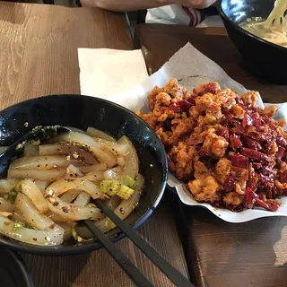 E1. Sauted Diced Chicken with Chili and Pepper