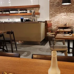 Bug zapper is their centerpiece. Some places do flowers