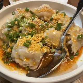 Pork Wontons in Chili Oil (8)