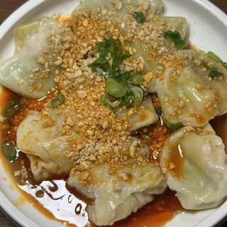 Shrimp Wontons in Chili Oil (8)