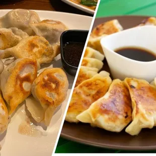 H14. Lamb Dumplings. Mine on left, menu photo on right. These did taste great but a bit smaller than the photo.