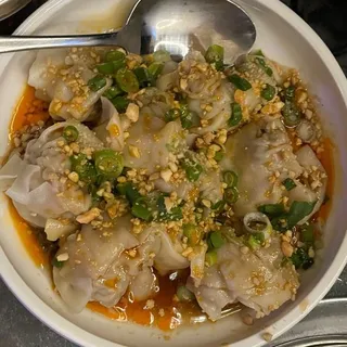 Pork Wontons in Chili Oil (8)