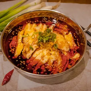 Cold Sliced Chicken In Spicy Chili Oil