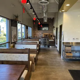 the interior of the restaurant