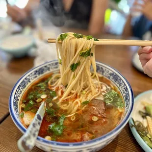 A3. Spicy Beef Noodle Soup (sooo good)