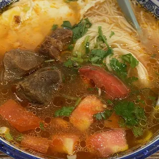 A11. Tomato Beef Noodle Soup