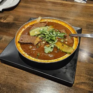 duck blood + vermicelli in tin foil ($18.99)