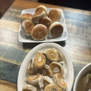 Potstickers and Traditional Pork Pan Fried Buns