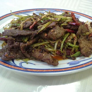 Spicy Beef with Celery