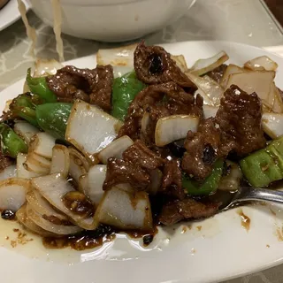 Stir Fried Beef in Black Bean Sauce