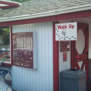 a walk - up shop