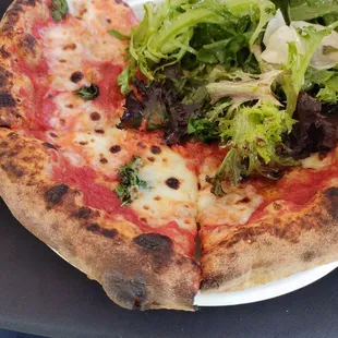 Margherita pizza &amp; salad